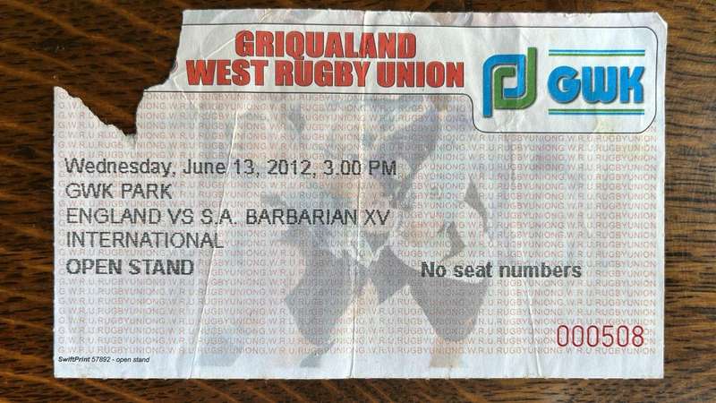 Springbok Tickets x 4, details below