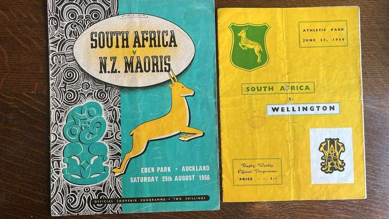 1956 2x Springbok Programmes, vs Wellington & Maoris, details below