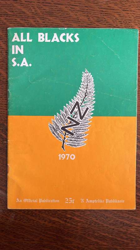 1970 All Blacks in South Africa, Signed Brochure, details below