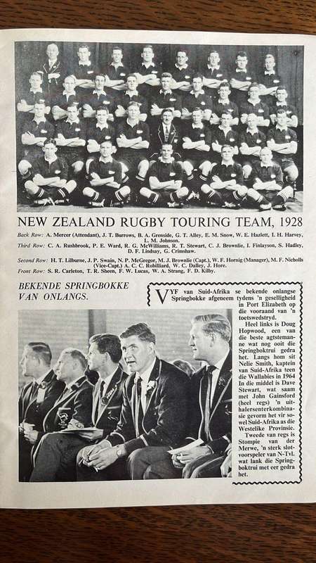 1970 All Blacks in South Africa, Signed Brochure, details below