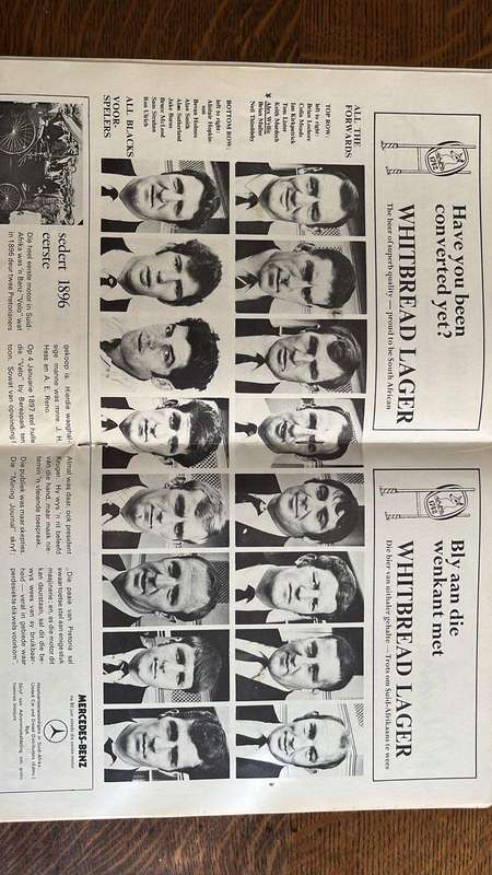 1970 All Blacks in South Africa, Signed Brochure, details below