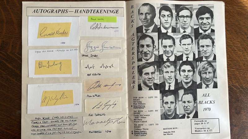 1970 All Blacks in South Africa, Signed Brochure, details below