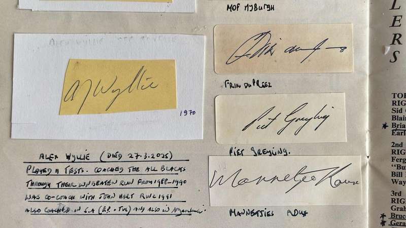 1970 All Blacks in South Africa, Signed Brochure, details below