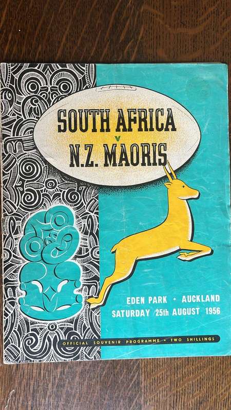 1956 2x Springbok Programmes, vs Wellington & Maoris, details below