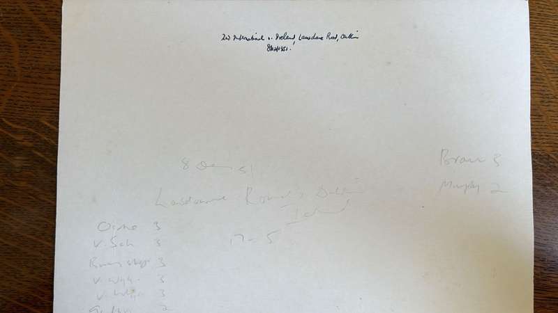 1951 Original Signed Photo - Springboks Being Introduced, details below