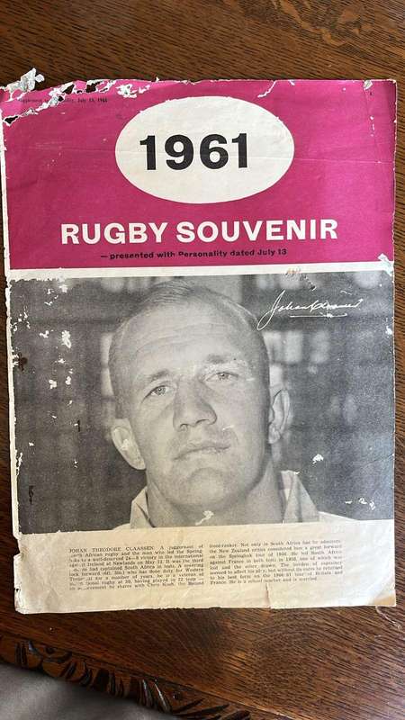 1960/1 2 x Rugby Souvenirs, Signed, details below