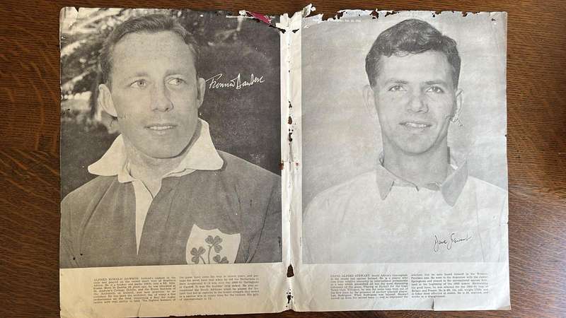1960/1 2 x Rugby Souvenirs, Signed, details below