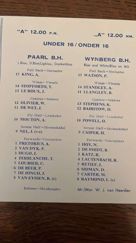 1964 Western Province vs France Programme, '75 Sportsman & Signature, details below