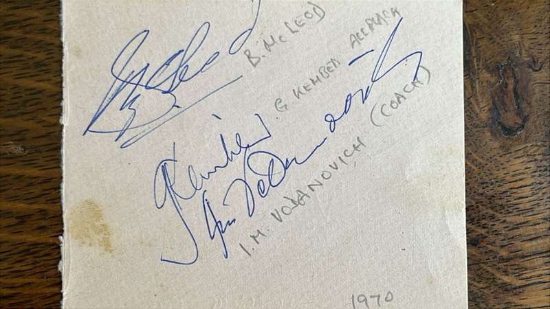 1970 All Blacks Original Signatures x 15, details below