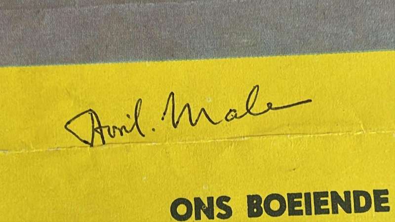 1960/1 2 x Rugby Souvenirs, Signed, details below