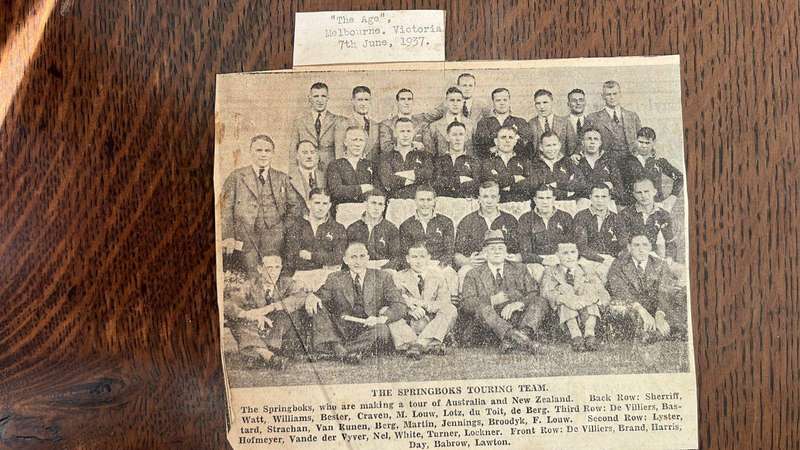 1937 Springbok Tour to Australasia Scrap Book, details below