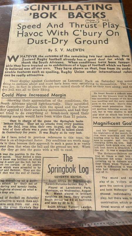 1937 Springbok Tour to Australasia Scrap Book, details below