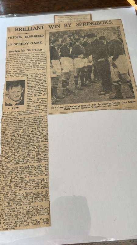 1937 Springbok Tour to Australasia Scrap Book, details below