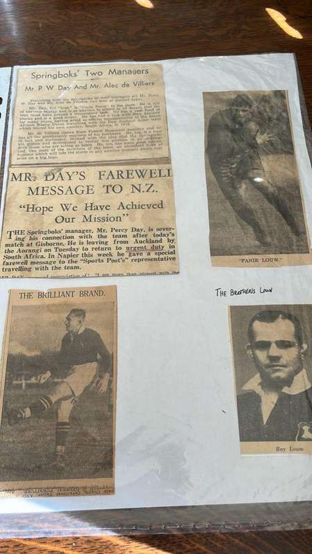 1937 Springbok Tour to Australasia Scrap Book, details below