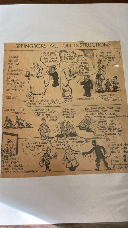 1937 Springbok Tour to Australasia Scrap Book, details below