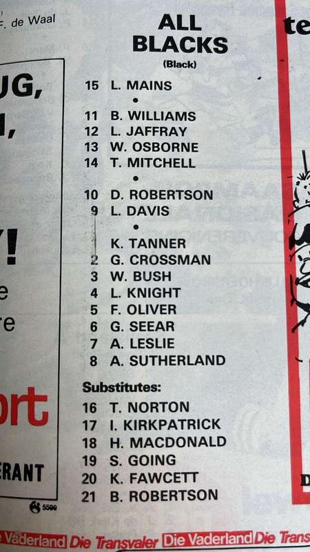 1976 Quagga Barbarians vs All Blacks Signed Programme, details below