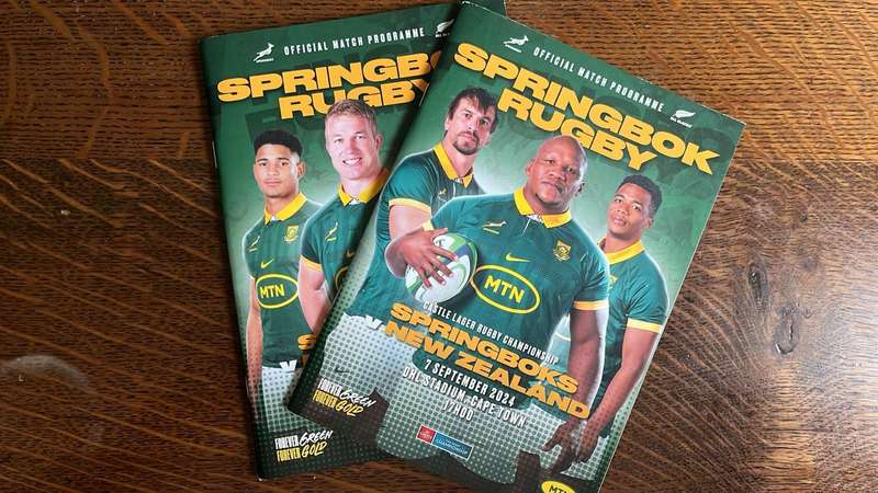 2024 Rugby Championship - Springboks vs All Blacks - 2 Games, 2 Programmes, 1 Price, details below