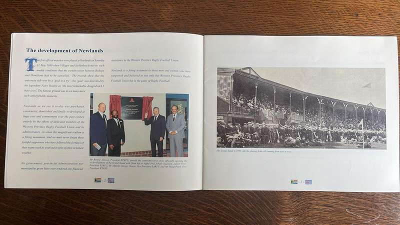 Celebrating Newlands Rugby Stadium, 3 Items, details below