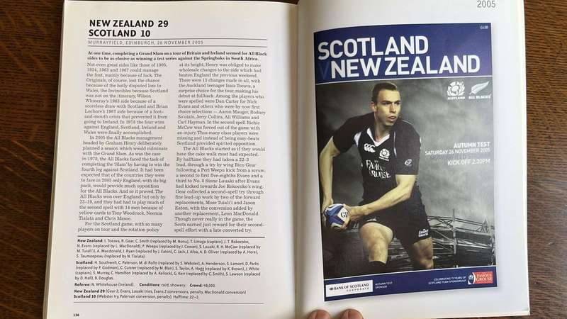 A Must for All Black Fans - 2009 Rugby to Remember, details below