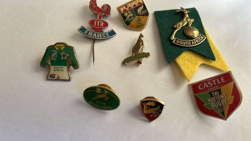8 Rugby Pins, details below
