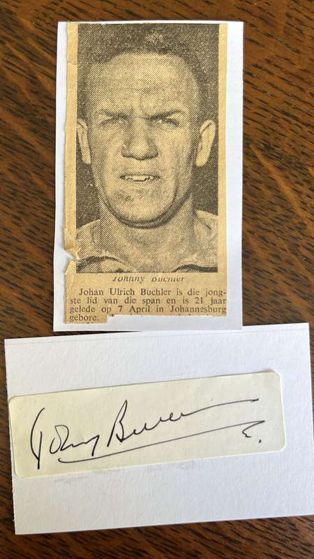 1951 Springboks 5 Pen Pictures & Original Signatures, details below