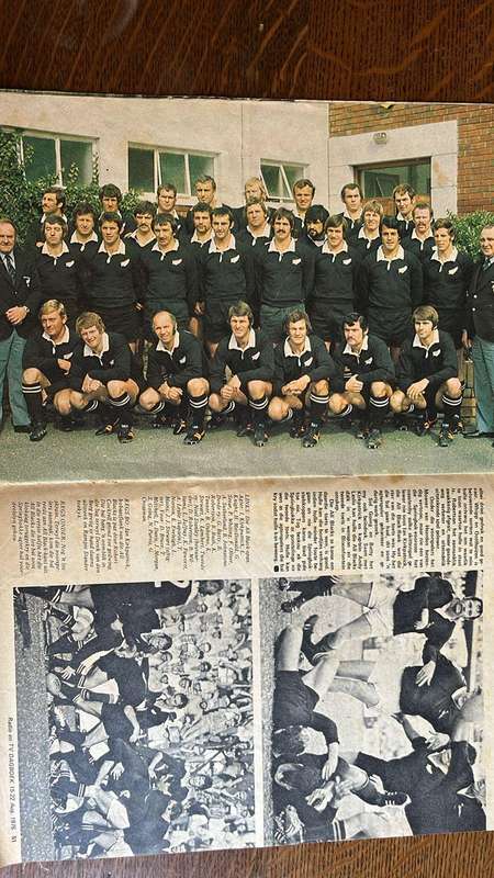 1976 All Blacks 1st Test Brochure, details below