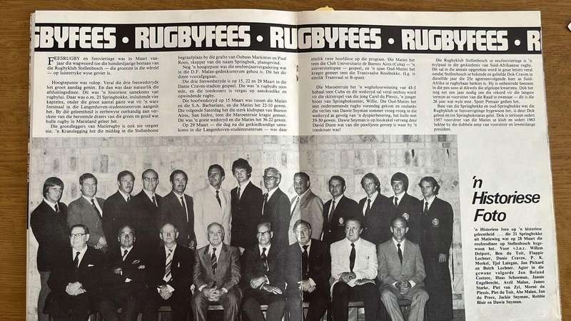 1980 Matieland Magazine, Newspaper Cutting, Signatures, Photo, details below