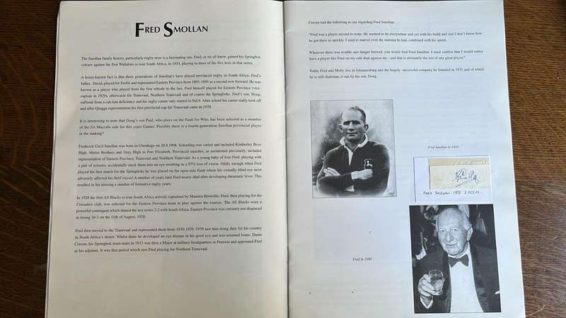 1997 A Homage - Maccabi South Africa Pays Tribute to Springbok Rugby, Signed, details below
