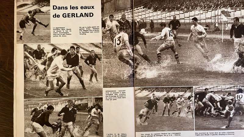 1968 Miroir Magazine - Springboks vs South East France, details below