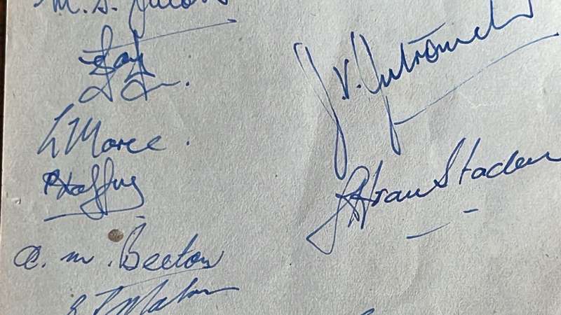 1951 Eastern Transvaal Rugby Squad Original Signatures, details below