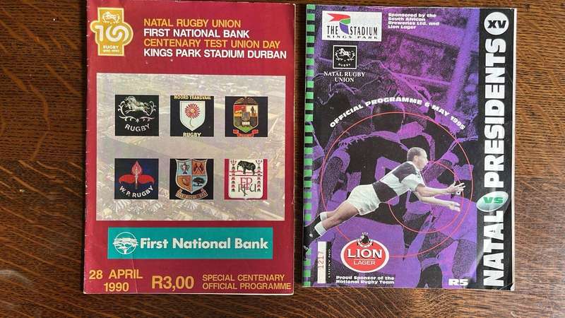 Kings Park Stadium Programmes x 2, details below