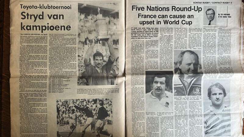 1987 Contact Rugby Volume 1 No. 1 Newspaper, details below