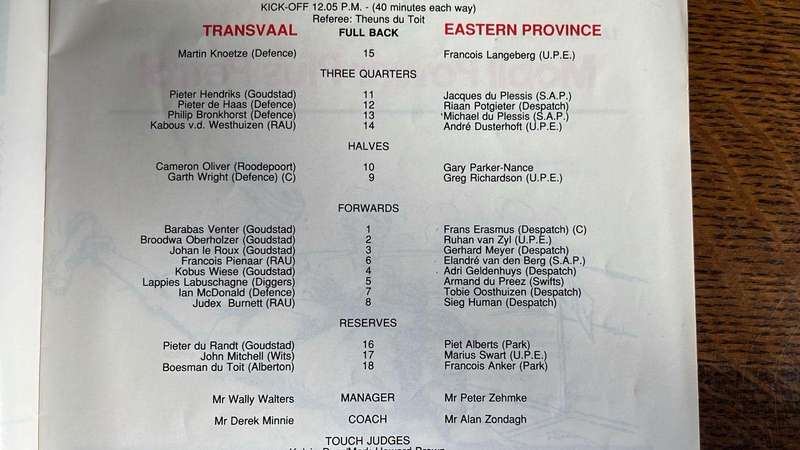 Kings Park Stadium Programmes x 2, details below