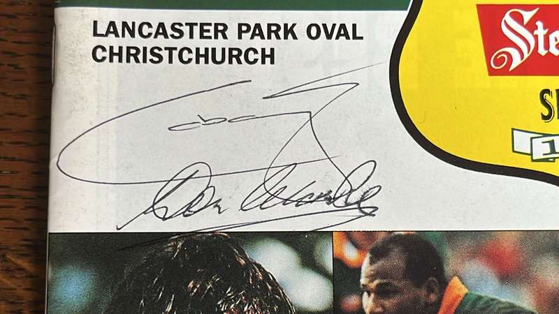 1994 Canterbury vs South Africa in Christchurch Signed Programme, details below