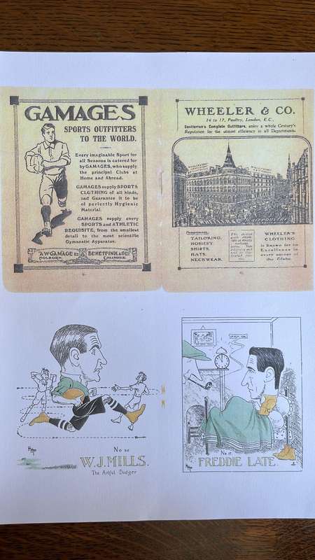 1912 Springboks - 28 Caricatures, details below