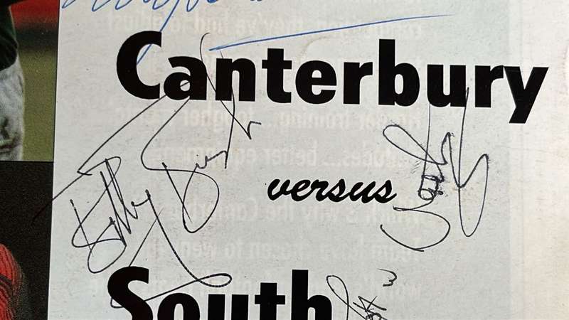 1994 Canterbury vs South Africa in Christchurch Signed Programme, details below