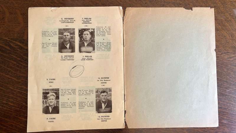 Seldom Seen - 1941 Defence Rugby Touring Team Souvenir Programme, details below