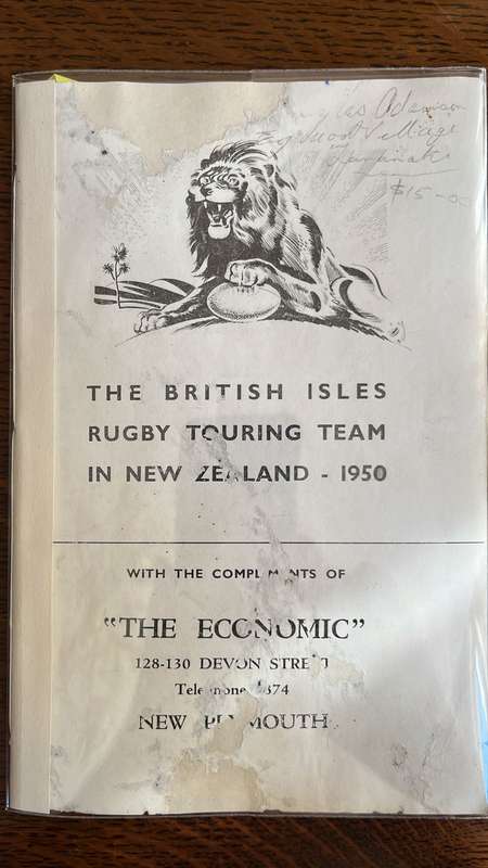 1950 The British Isles Rugby Touring Team in New Zealand, Signed, details below