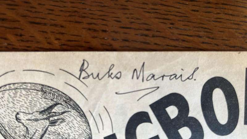 1956 Springbok Rugby Trial at Newlands Signed Programme, details below