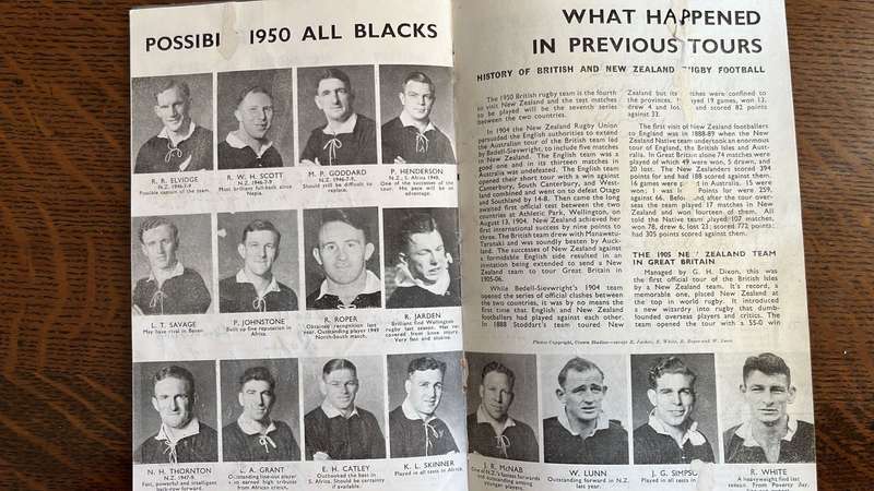 1950 The British Isles Rugby Touring Team in New Zealand, Signed, details below