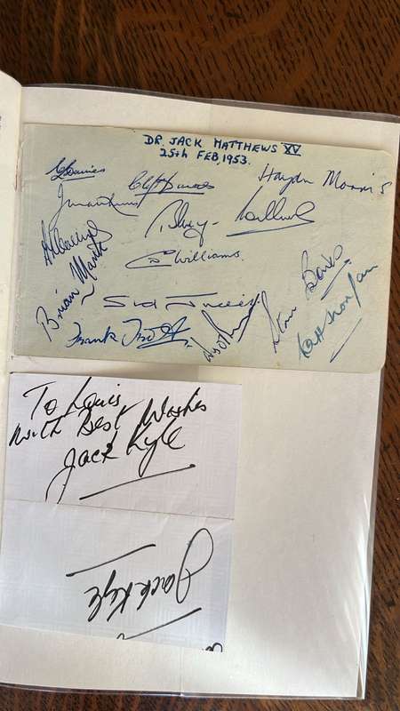1950 The British Isles Rugby Touring Team in New Zealand, Signed, details below