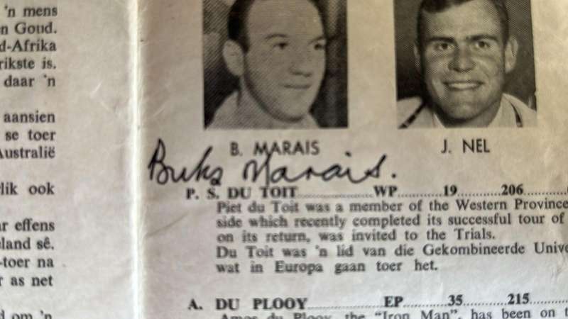 1956 Springbok Rugby Trial at Newlands Signed Programme, details below