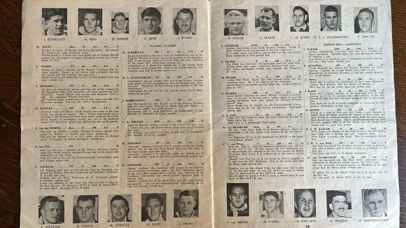 1956 Springbok Rugby Trial at Newlands Signed Programme, details below