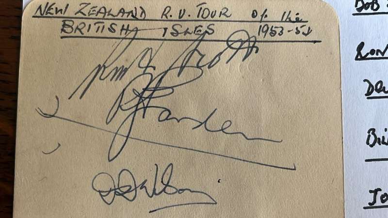 All Blacks 1940/50's Original Signatures, details below