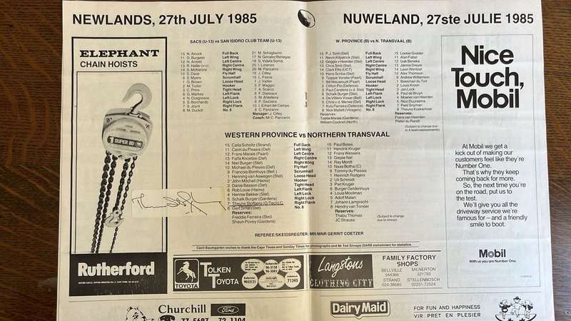 Baumgarten Signed Programmes x2 1985 & 1986, details below