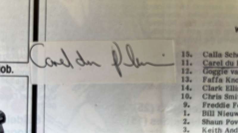 Baumgarten Signed Programmes x2 1985 & 1986, details below