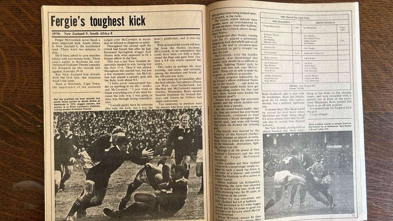 1946 - 1975 All Blacks - Great Test Victories Magazine, details below