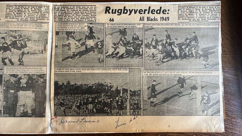Die Transvaler se Groot Rugby Fotoverhaal 1949-1969, Signed, details below