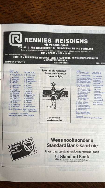 1982 Jaguars Tour to South Africa "Pack" - Programmes, Signatures, Pin, details below