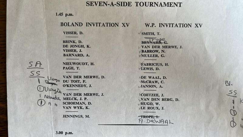 An Interesting Item...1968 Springboks vs British Isles at Ellis Park Programme, details below